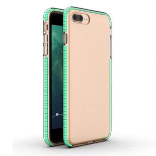 For iPhone 8 Plus & 7 Plus TPU Double-color Shockproof Protective Case(Mint Green)