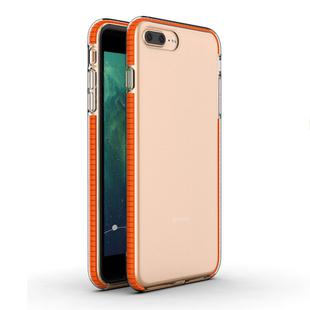 For iPhone 8 Plus & 7 Plus TPU Double-color Shockproof Protective Case(Orange)