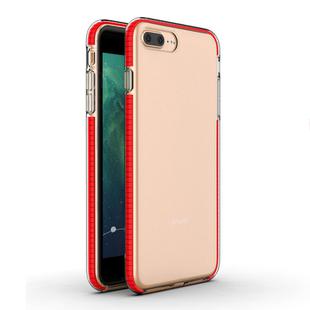 For iPhone 8 Plus & 7 Plus TPU Double-color Shockproof Protective Case(Red)