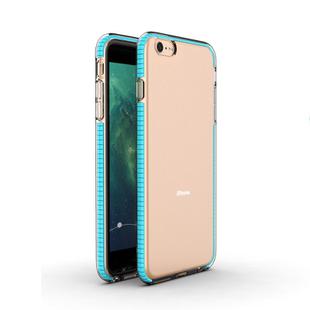 For iPhone 6 Plus TPU Double-color Shockproof Protective Case(Sky Blue)