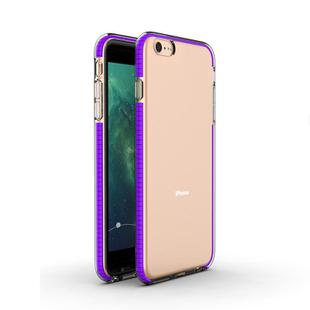 For iPhone 6 Plus TPU Double-color Shockproof Protective Case(Purple)