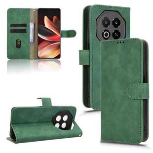 For Meizu Note 16 Skin Feel Magnetic Flip Leather Phone Case(Green)