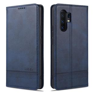 For vivo X30 / X30 Pro AZNS Magnetic Calf Texture Horizontal Flip Leather Case with Card Slots & Holder & Wallet(Dark Blue)