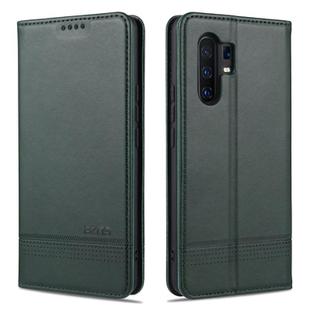 For vivo X30 / X30 Pro AZNS Magnetic Calf Texture Horizontal Flip Leather Case with Card Slots & Holder & Wallet(Dark Green)