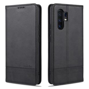 For vivo X30 / X30 Pro AZNS Magnetic Calf Texture Horizontal Flip Leather Case with Card Slots & Holder & Wallet(Black)