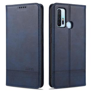 For vivo Z6 AZNS Magnetic Calf Texture Horizontal Flip Leather Case with Card Slots & Holder & Wallet(Dark Blue)