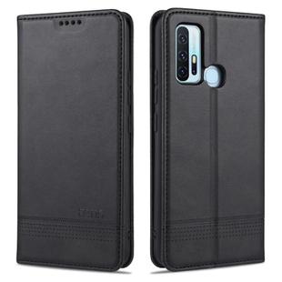 For vivo Z6 AZNS Magnetic Calf Texture Horizontal Flip Leather Case with Card Slots & Holder & Wallet(Black)