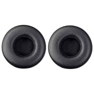 2pcs Protein Leather Replacement Earpads For AKG Y50BT / Y55DJ / Y50 / Y55(Black)
