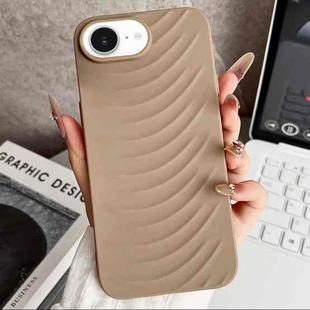 For iPhone 16e Water Ripples TPU Phone Case(Desert Gold)