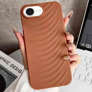 For iPhone 16e Water Ripples TPU Phone Case(Brown)