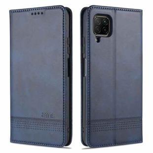 For Huawei P40 Lite / nova 6 SE AZNS Magnetic Calf Texture Horizontal Flip Leather Case with Card Slots & Holder & Wallet(Dark Blue)