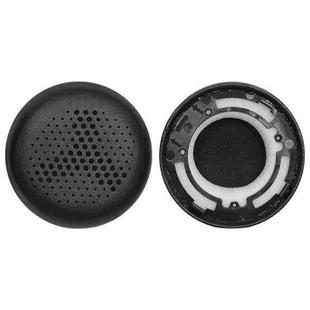 2pcs Protein Leather Replacement Earpads For AKG Y500(Black + Black Mesh)