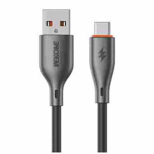 WK WDC-67a Kinkong 1m 66W PVC Data Cable, Interface:USB to Type-C(Black)
