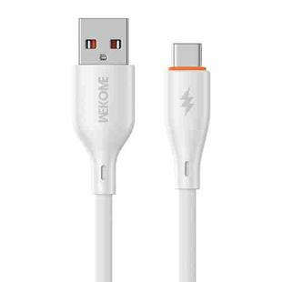 WK WDC-67a Kinkong 1m 66W PVC Data Cable, Interface:USB to Type-C(White)