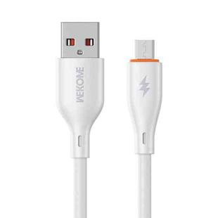 WK WDC-67m Kinkong 1m 12W PVC Data Cable, Interface:USB to Micro(White)