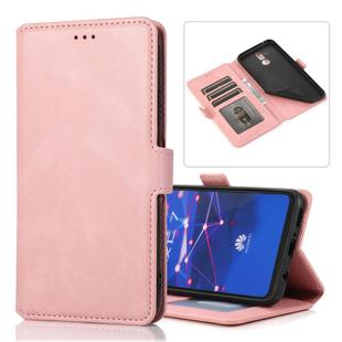 For Huawei Mate 20 Lite Retro Magnetic Closing Clasp Horizontal Flip Leather Case with Holder & Card Slots & Photo Frame & Wallet(Rose Gold)