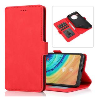 For Huawei Mate 30 Retro Magnetic Closing Clasp Horizontal Flip Leather Case with Holder & Card Slots & Photo Frame & Wallet(Red)