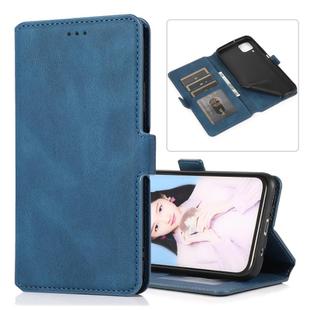 For Huawei P40 Pro Retro Magnetic Closing Clasp Horizontal Flip Leather Case with Holder & Card Slots & Photo Frame & Wallet(Navy Blue)