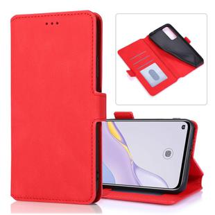For Huawei nova 7 5G Retro Magnetic Closing Clasp Horizontal Flip Leather Case with Holder & Card Slots & Photo Frame & Wallet(Red)