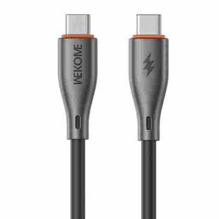 WK WDC-68 Kinkong Flash Series 1m 65W PVC Fast Charging Data Cable, Interface:Type-C to Type-C(Black)