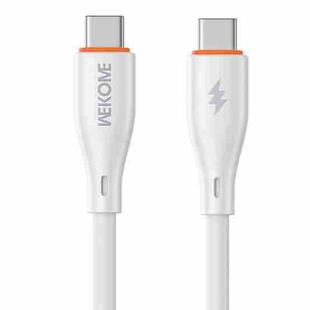 WK WDC-68 Kinkong Flash Series 1m 65W PVC Fast Charging Data Cable, Interface:Type-C to Type-C(White)