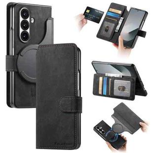 For Samsung Galax Z Fold7 5G CaseNeo MagSafe RFID Anti-theft Retro Leather Phone Case(Black)