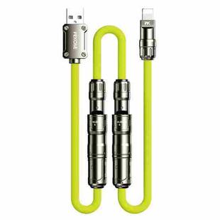 WK WDC-77 Convertible 3 in 1 240W Ultra-Fast ChargingTrue Silicone Data Cable, Interface:6 in 1(Green)
