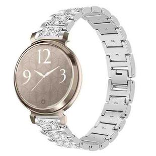 14mm For Garmin Lily 2 xDfind Diamond Jewelry Steel Watch Band(Silver)