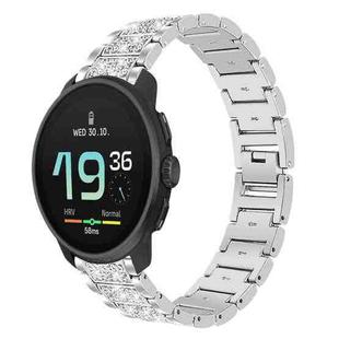 22mm For Suunto Race S / Race / 9 Peak / 5 Peak xDfind Diamond Jewelry Steel Watch Band(Silver)