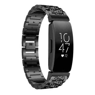 For Fitbit Inspire 2 / Ace 3 14mm xDfind Diamond Jewelry Stainless Steel Watch Band(Black)