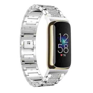 For Fitbit Luxe / Special Edition 12mm xDfind Diamond Jewelry Stainless Steel Watch Band(Silver)