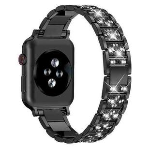 For Apple Watch 38 / 40 / 41 / S10 42mm xDfind Diamond Jewelry Stainless Steel Watch Band(Black)