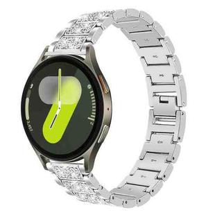 For Samsung Galaxy Watch7 / FE / 6 / 5 / 4 20mm xDfind Diamond Jewelry Stainless Steel Watch Band(Silver)