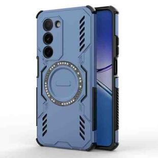 For OPPO A5 5G Global / K13x 5G Butterfly Armor MagSafe Magnetic Ring Shockproof Phone Case(Blue)