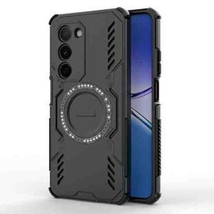 For OPPO A5 5G Global / K13x 5G Butterfly Armor MagSafe Magnetic Ring Shockproof Phone Case(Black)