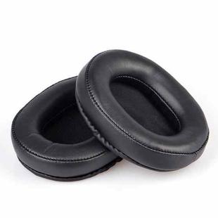 2pcs Sponge Earmuffs Replacement Earpads For ATH-MSR7, Style:Black Protein Leather