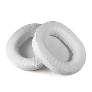 2pcs Sponge Earmuffs Replacement Earpads For ATH-MSR7, Style:White Protein Leather