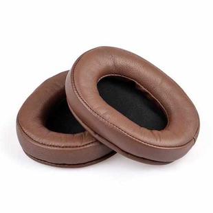 2pcs Sponge Earmuffs Replacement Earpads For ATH-MSR7, Style:Brown Lambskin