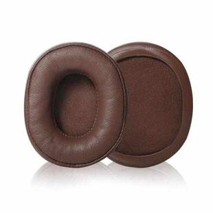2pcs Sponge Earmuffs Replacement Earpads For ATH-SR5 / SR5BT, Style:Brown Lambskin