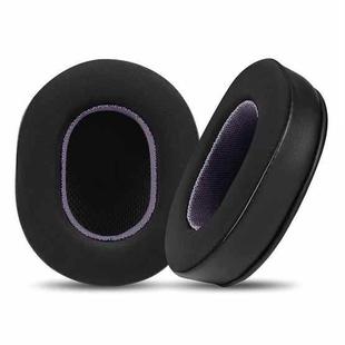 2pcs Ice Silk Cloth Replacement Earpads For Audio Technica ATH-MSR7 / M50X / M40(Black Purple)