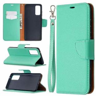 For Samsung Galaxy S20 FE 5G / S20 Lite Litchi Texture Pure Color Horizontal Flip PU Leather Case with Holder & Card Slots & Wallet & Lanyard(Green)