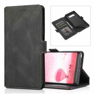 For Samsung Galaxy Note 8 Retro Magnetic Closing Clasp Horizontal Flip Leather Case with Holder & Card Slots & Photo Frame & Wallet(Black)