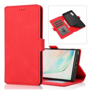 For Samsung Galaxy Note 10 Retro Magnetic Closing Clasp Horizontal Flip Leather Case with Holder & Card Slots & Photo Frame & Wallet(Red)