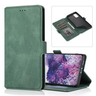 For Samsung Galaxy S20 Plus  5G Retro Magnetic Closing Clasp Horizontal Flip Leather Case with Holder & Card Slots & Photo Frame & Wallet(Green)