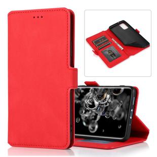 For Samsung Galaxy S20 Ultra 5G Retro Magnetic Closing Clasp Horizontal Flip Leather Case with Holder & Card Slots & Photo Frame & Wallet(Red)