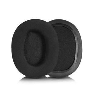 2pcs Sponge Earmuffs Replacement Earpads For Audio-Technica ATH-SR30BT, Style:Black Ice Silk Cloth