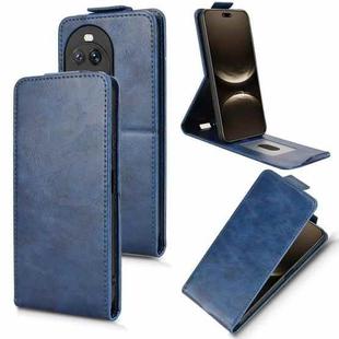 For Huawei nova 14 Ultra Magnetic Vertical Flip Leather Phone Case with Buckle(Blue)