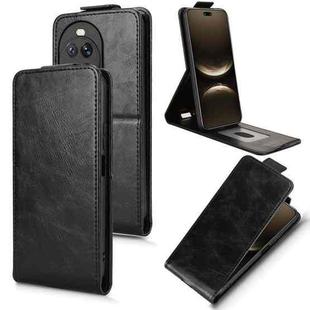 For Huawei nova 14 Magnetic Vertical Flip Leather Phone Case with Buckle(Black)