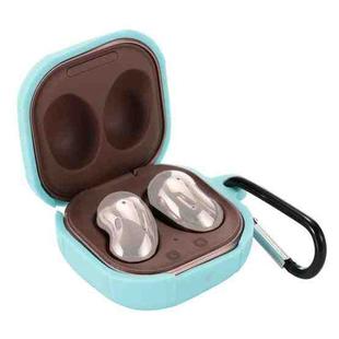 Anti-fall Silicone Earphone Protective Case with Hook For Samsung Galaxy Buds Live/ Buds2 / Buds Pro / Buds2 Pro (Mint Green)