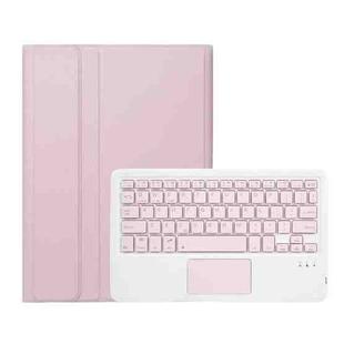 For Xiaomi Redmi Pad 2 2025 A0N15-A Ultra-thin Detachable Bluetooth Keyboard Leather Tablet Case with Touchpad(Pink White)